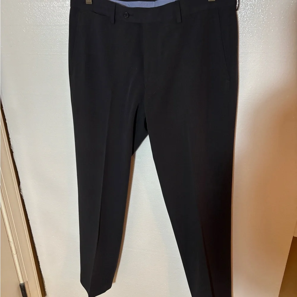 Black Dress Slacks Polyester Rayon and Spandex Size 34x30